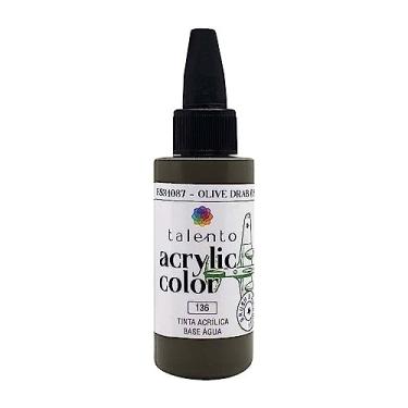 Imagem de Tinta Acrílica para Modelismo 30 ml Talento Tons Militares - Azul, Verde OLIVE DRAB (USAF) 136 FS34087