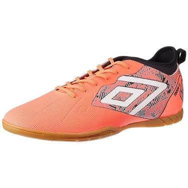 Imagem de Chuteira Futsal, Tocco Ii Club, Umbro, Masculina, Coral/Preto/Branco, 44