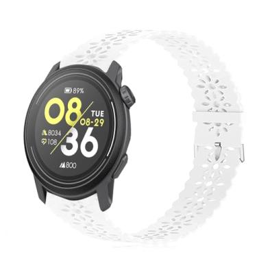 Imagem de Compatível com pulseiras COROS PACE 3, 20 mm, 22 mm Lamshaw New Silicone Lace Women and Men Slim Slim Hollow Out Compatível com Smartwatch COROS PACE 3 / APEX 2 Pro / APEX Pro / APEX 46 mm/APEX 2 /