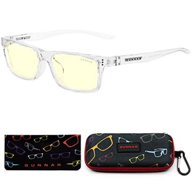 Imagem de Kids Blue Light Blocking Glasses | Cruz Kids Large Crystal/Amber Natural by GUNNAR | Patented 65% Blue Light Protection With Smudge Resistent Lens, Durable & Flexible Frame