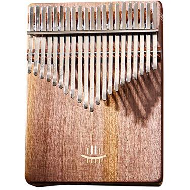 Imagem de Piano de dedo 21 teclas kalimba polegar instrumento musical tradicional, polegar de bolso piano de dedo corpo jacarandá, piano Mbira para amantes de música (19 cm x 14 cm) Xiangsimu