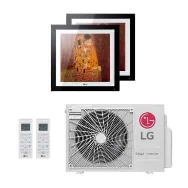 Imagem de Ar-Condicionado Multi Split Inverter LG 18.000 (2x Evaporadora Artcool Gallery 9.000) Quente/Frio 220V