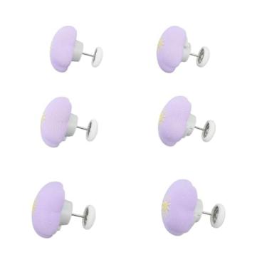 Imagem de Fixadores de Capa de Edredão Pinos de Capa de Edredão Forma de Flor 16 Peças Fácil de Usar Leve Removível Antiderrapante (Roxo)