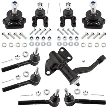 Imagem de BOXI 9 peças extremidades de direção internas, juntas esféricas inferiores, extremidades externas de tirante de juntas esféricas superiores, kit de braço intermediário para Nissan D21 1986-1994/Pathfinder 1987-1992/Pickup 1995-1997 | K9347 K9022 K9500 ES3376 5 Anos