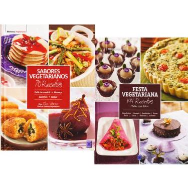 Imagem de Culinária Vegetariana 214 Receitas Lanches Pizzas Kit 2 Vols - Europa