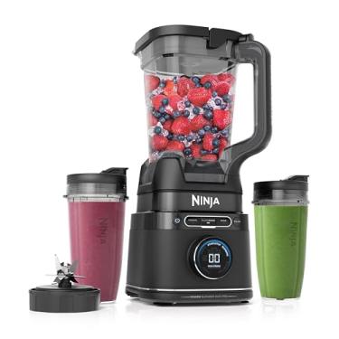 Imagem de Ninja Detect Power Blender Pro Liquidificadora com tecnologia BlendSense para batidos, alimentos, compacta, porção pessoal, 1,800 watts de potência, jarro de 2,1 l (2) copos de 0,71 l, preto, TB301