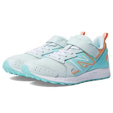 Imagem de New Balance Renda elástica Fresh Foam 650 V1 infantil, Surfe leve/esmalte pêssego/surfe, 14