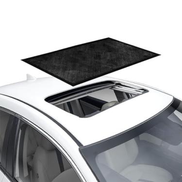Imagem de Sylvil Protetor solar de teto solar de carro, capa de proteção UV de rede magnética, teto solar automático de malha respirável para proteção solar UV para bebês e crianças, acessórios de carro SUV