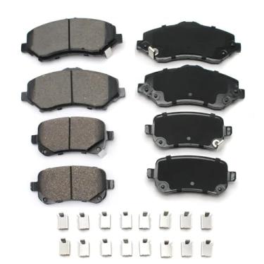 Imagem de Gariqe Conjunto de pastilhas de freio de cerâmica compatível com Dodge Grand Caravan 2008-2012, Dodge Journey 2009-2013, Chrysler 2008-2012, Volkswagen Routan 2009-2012, Ram C/V 2012..