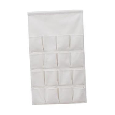 Imagem de IEUDNS Bolsa de armazenamento suspensa, bolsos de armazenamento, organizador suspenso sobre a porta, organizador para decoração de casa, escritório, sala de, 16 Bolsos