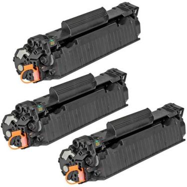 Imagem de Kit 3x Toner Compatível CF283A 83A para M125a M126a M126nw M127 M127fn