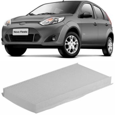 Imagem de Filtro Cabine Ar Condicionado Fiesta 1.0 1.6 2003 a 2014 Metal Leve