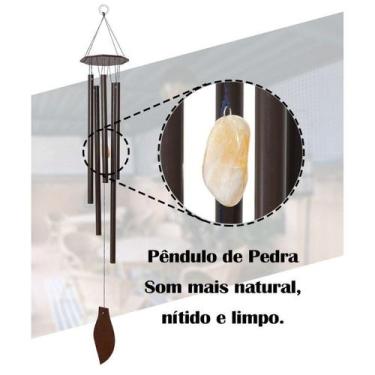 Imagem de Mensageiro Sino Dos Ventos Decorativo Mobile Com Pêndulo 46cm - RD Sto