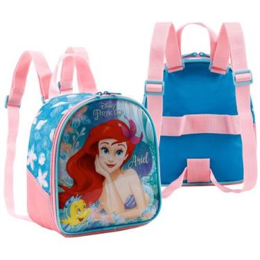 Imagem de Lancheira Escolar Pequena Sereia Ariel Bolsa Térmica Disney - Xeryus, 
