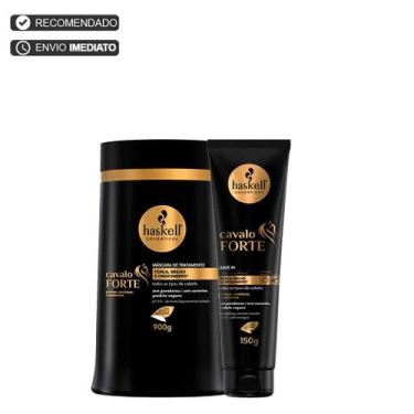 Imagem de Kit Haskell Cavalo Forte Máscara 900g + Leave In 150g