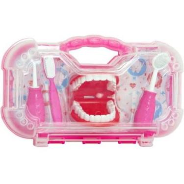 Imagem de Maleta KIT Dentista Infantil Rosa Paki TOYS 1270