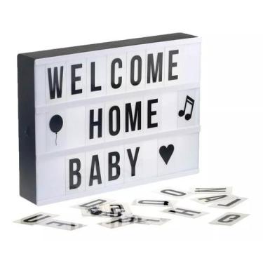 Imagem de Letreiro Quadro Luminária Led Light Box Painel Cinema A4 - Livon