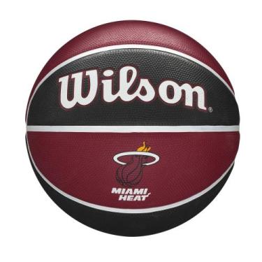 Imagem de Bola de Basquete Wilson NBA Team Tribute - Oficial N 7, Miami heat