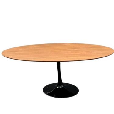 Imagem de Mesa de Jantar Tulipa Saarinen Oval 120x80 cm Tampo Freijó - Linn Desi