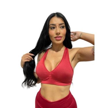 Imagem de Top nadador feminino com bojo removível TB moda fitness academia e gin