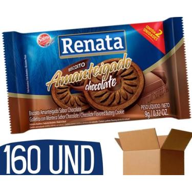 Imagem de Biscoitos Amanteigados Chocolate Sache Unitario Renata 160 U