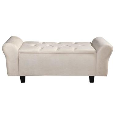 Imagem de Recamier Baú America Areia 130cm - Loja Tigo, Recamier America 1.30cm 