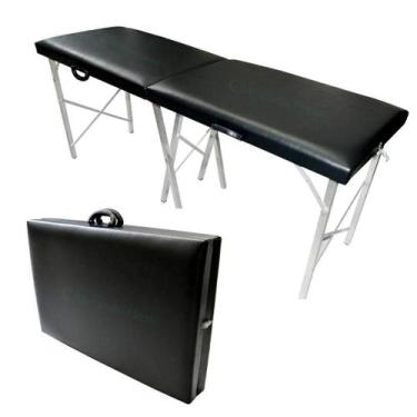 Imagem de Maca Portátil Sem Orifício Promax 200 Kg - Emalum Macas