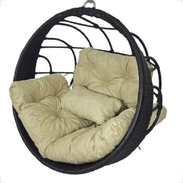 Imagem de Cadeira Suspensa Balanço Ninho Jardim Gourmet Alumínio Teto - Fexx Fib