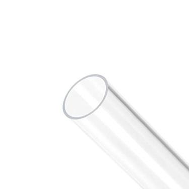 Imagem de Rebower Tubo redondo rígido de acrílico transparente, [para aquário, artesanato, tubo de iluminação] - 18 mm x 20 mm/12 polegadas/2 peças