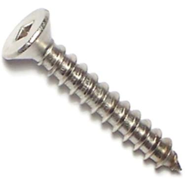 Imagem de Hard-to-Find Fastener 014973182441 Parafusos de chapa de metal de cabeça chata quadrada 25 x 3,5 cm, 16 peças