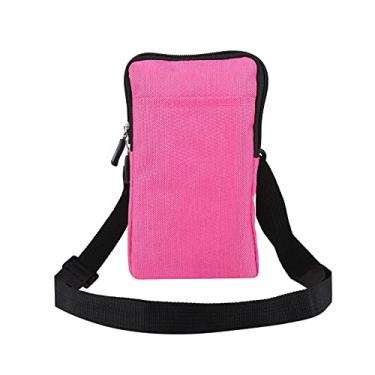 Imagem de Coldre para celular com clipe de cinto, bolsa de ombro pequena feminina, bolsa transversal vertical para esportes ao ar livre, bolsa tiracolo para celular, bolsa de cintura para smartphone, bolso com