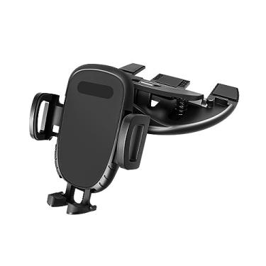 Imagem de XINLIYA Suporte de telefone de carro para slot de CD, suporte de celular para leitor de CD, liberação magnética ou de um botão, proteção de silicone e rotação de 360°, compatível com todos os Android,