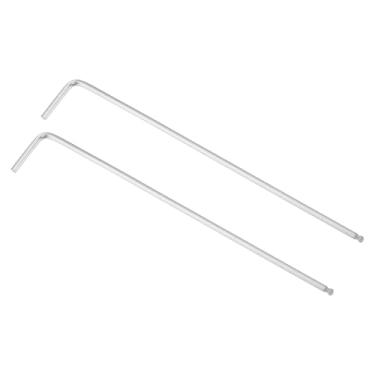 Imagem de TOP-VIGOR 2 chaves inglesas hexagonais de 5/162.6 cm, chave Allen de braço longo em forma de L para bricolagem doméstica, reparo de máquina profissional, CR-V