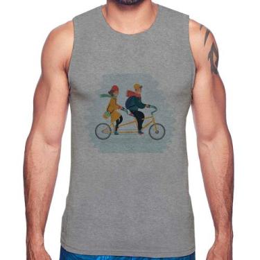 Imagem de Regata Casal  Bicicleta - Foca na Moda, Cinza, M