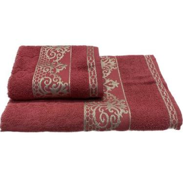 Imagem de Kit 2 Toalhas Grossa Felpuda (1 Banho E 1 Rosto) - Dugu, Rosa