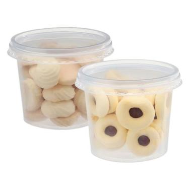 Imagem de 50 Embalagens Descartaveis de Plástico 350ml Bolo No Pote Salada de Fr