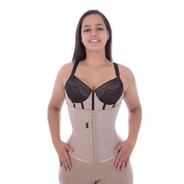 Imagem de Cinta Modeladora 20 Barbatanas Com Suporte - Xale de Seda Design, Choc