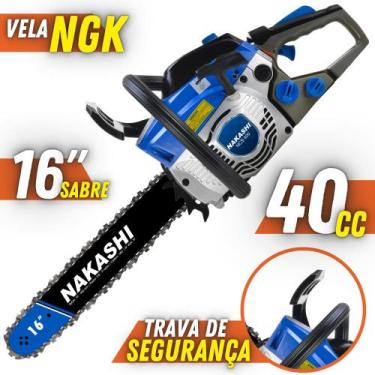Imagem de Motosserra Profissional Nakashi NCS-400 40,1cc Sabre de 16 Polegadas P