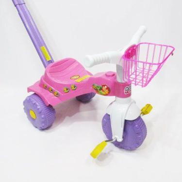 Imagem de Triciclo Infantil Tico-Tico Magic Toys Sereia - Rosa Menina - marujão 