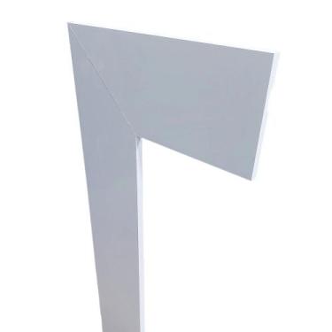Imagem de Guarnição/Moldurade Poliestireno Branco Liso 10cm de altura Formix 3D 