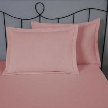 Imagem de Porta Travesseiro Avulso 70cm x 50cm 1 Peça Percal 140 Fios Dia a Dia 