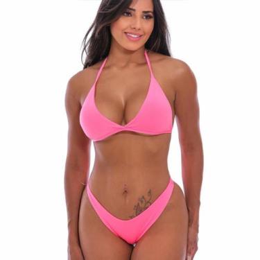 Imagem de Biquíni Rosa com Bojo Asa Delta Aviador - Gringas Model, Rosa, M