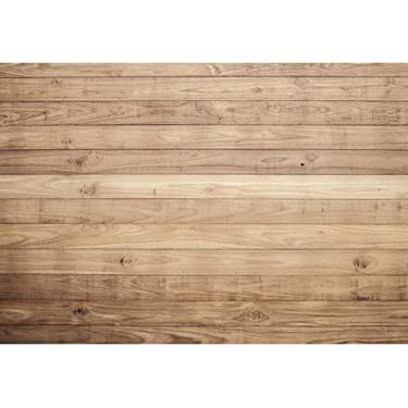 Imagem de Laeacco Pano de fundo de madeira de 3 x 2,4 m para festa vintage marrom pano de fundo de parede de madeira retrô para chá de bebê recém-nascido, aniversário, revelação, gênero, festa, bolo, bandeira, crianças, adultos, adereços para sessão de fotos