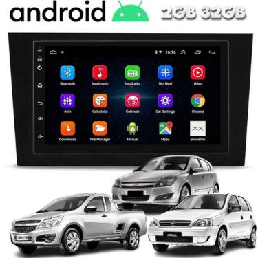Imagem de Central Multimidia Android Corsa Vectra Gt Montana Wifi Espelhamento C