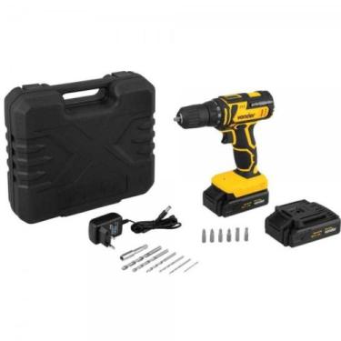 Imagem de Furadeira e Parafusadeira à Bateria 20V Com Maleta 2 Baterias e Acessó