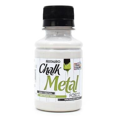 Imagem de Tinta Chalk Metal Fosco True Colors 100ml, 4995 BRANCO