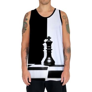 Imagem de Camiseta Regata Jogo Tabuleiro Xadrez Rei Torre Rainha HD 13 - Enjoy S