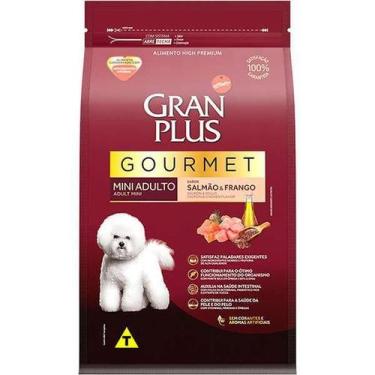 Imagem de Ração Gran Plus Gourmet Mini Adulto Salmão E Frango 3Kg