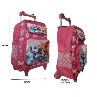 Imagem de Mochila De Rodinhas Diversos Personagens Infantil C/ Bolso Lateral e F