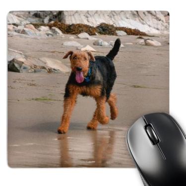 Imagem de 3dRose Airedale Running on The Beach, Mouse Pad, 20,32 cm x 20,32 cm (mp_230298_1)